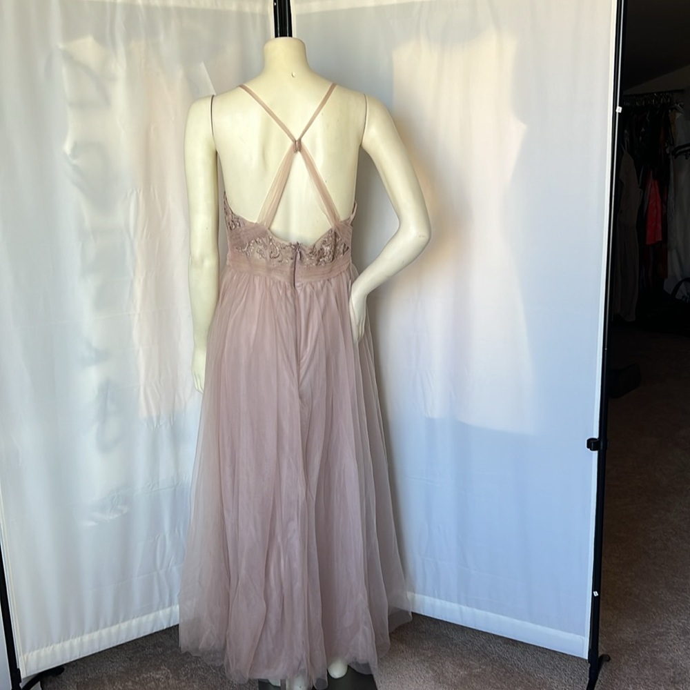 Azazie Lavender Embroidered Prom Dress - Picture 4 of 9